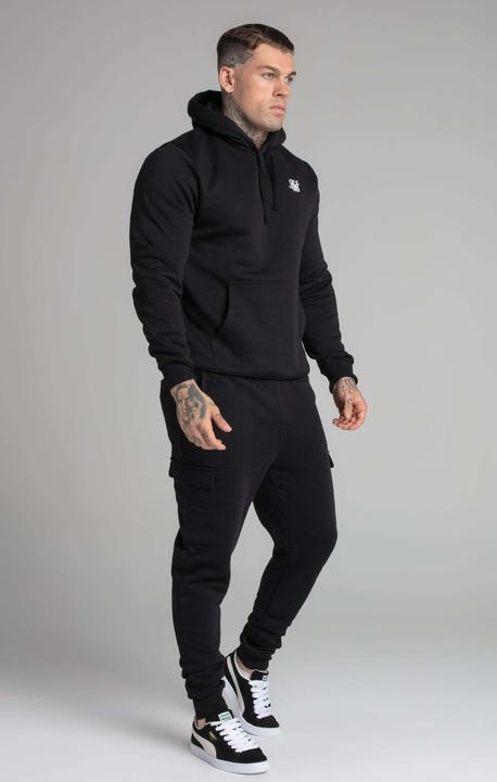 Immagine prodotto Siksilk Felpa con cappuccio Nero Essential Overhead (L)