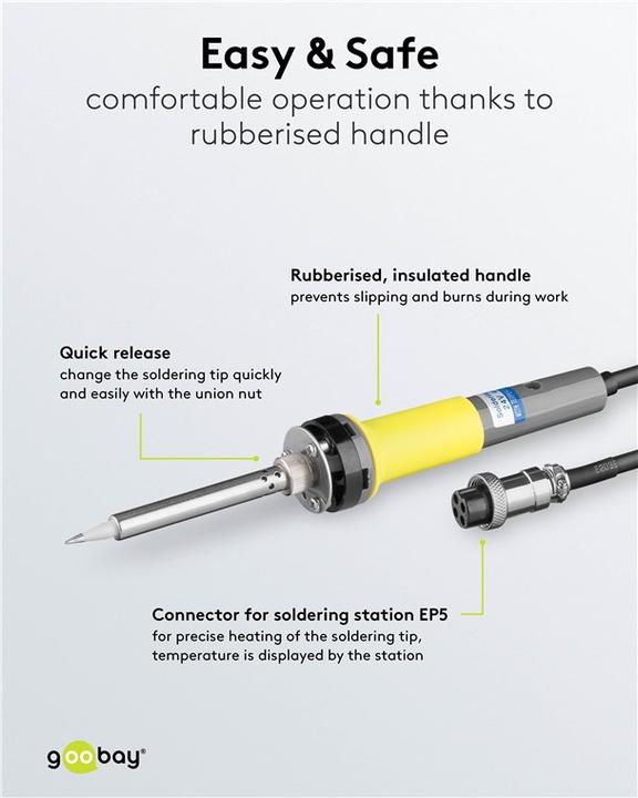 Actual product image Goobay Spare soldering iron for EP5 soldering station