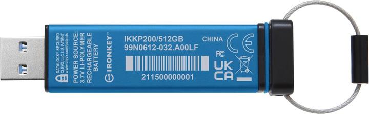 Actual product image Kingston Stick IronKey Keypad 200 512GB secure (512 GB, USB-A)