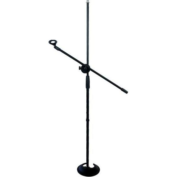 keepdrum MS096 Mikrofonständer mit MSA067 Mikrofonarm, Mikrofonständer, Schwarz