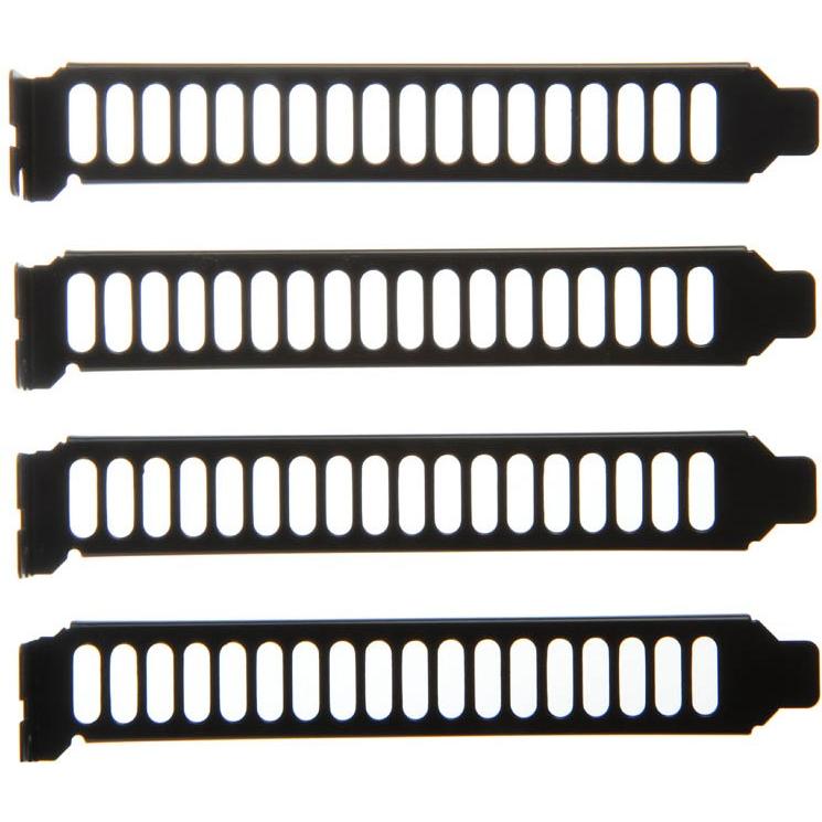 Thumbnail - Silverstone SST-Aeroslots-B PCI Slotblenden - black 4 Stk, PC Gehäuse Zubehör