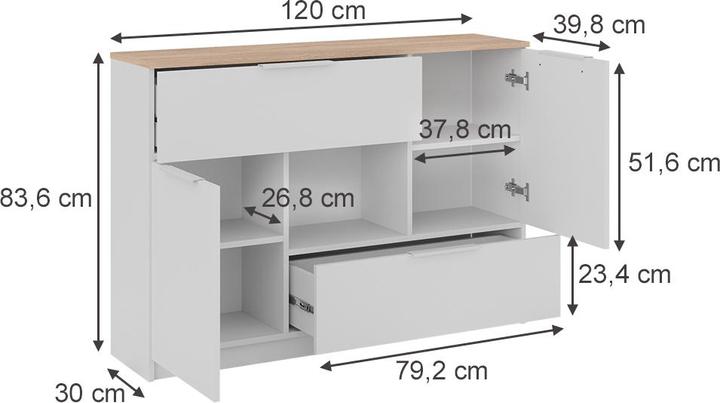 Image du produit Vicco Betti (120 x 30 x 83,5 cm)