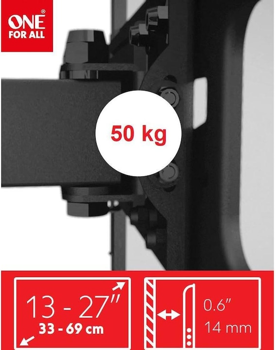 Produktbild One for All Smart WM2111 (Wand, 27", 50 kg)