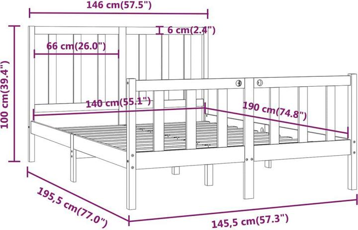 Produktbild vidaXL Gundolf (140 x 190 cm)