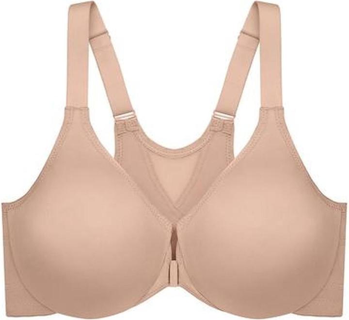 Actual product image Glamorise Wonderwire Front-Closure Posture Back Bra (42 D)