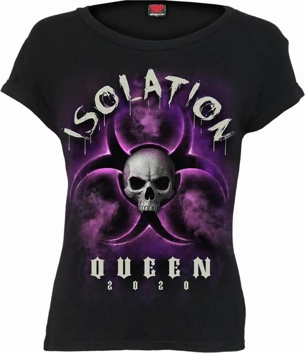 Immagine prodotto Spiral Isolation Queen Maglietta Scollo a barchetta Maniche corte Donna (XL)