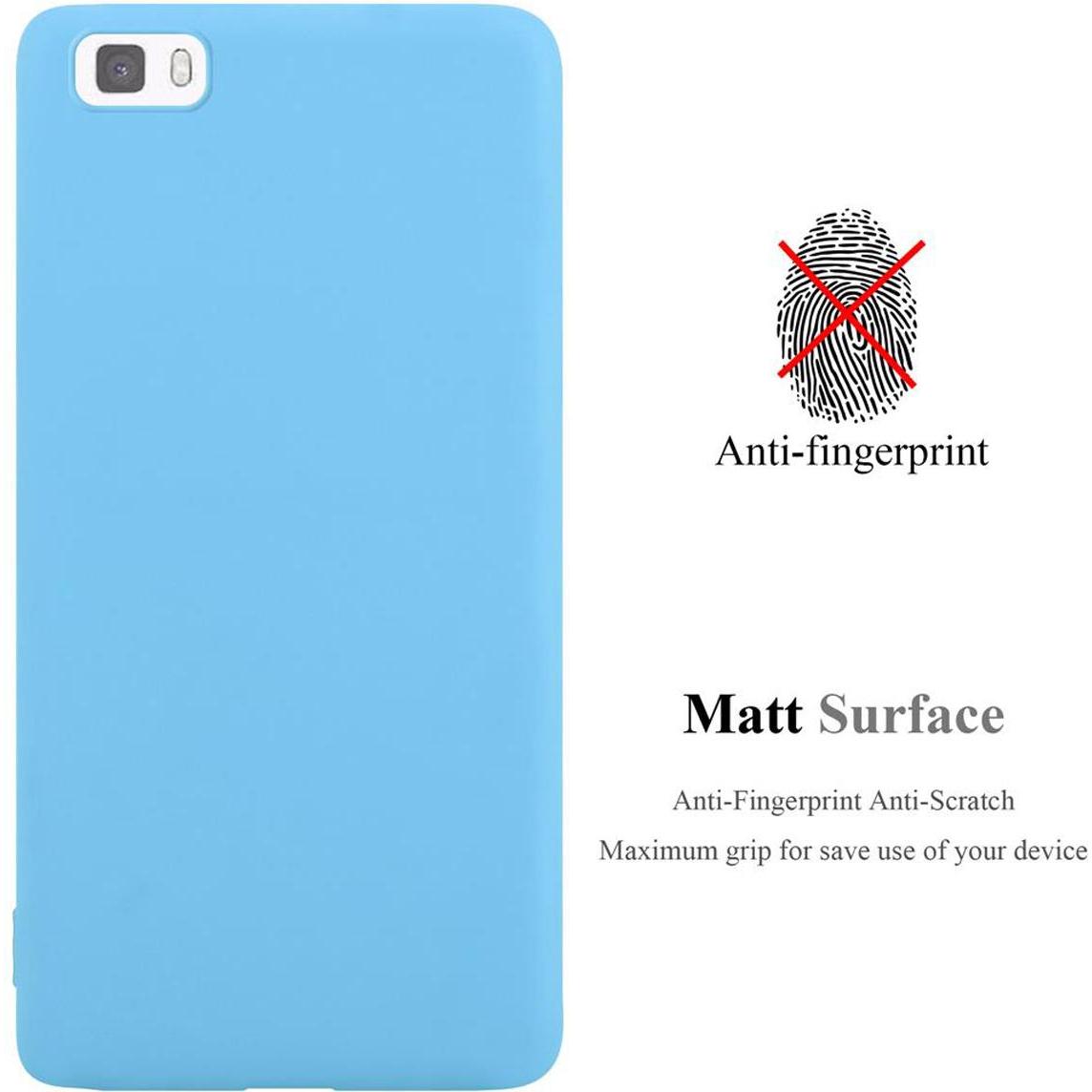 Thumbnail - Cadorabo TPU Candy Cover (Huawei P8 Lite), Smartphone Hülle, Blau