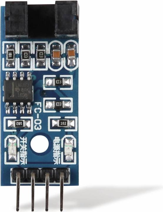 Actual product image Joy-it Arduino expansion board speed sensor LM393 with perforated disk
