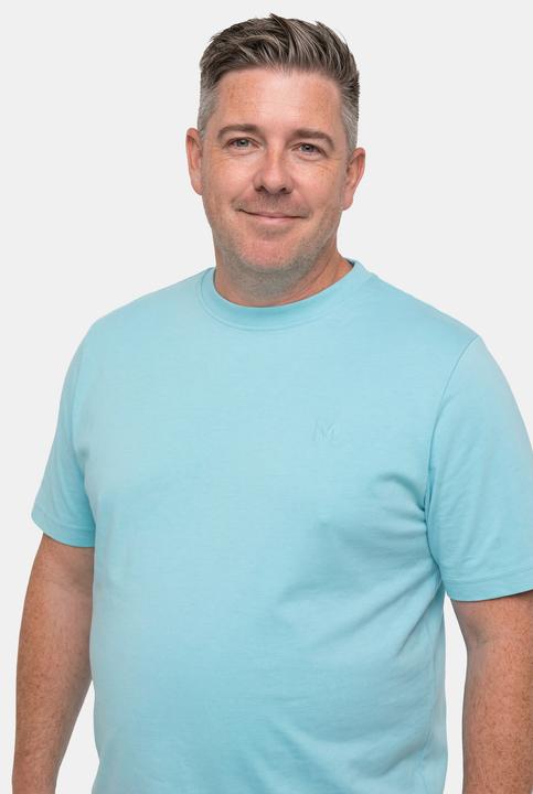 Produktbild Men+ T-Shirt, Basic, 2er-Pack, Halbarm, Rundhals (L)