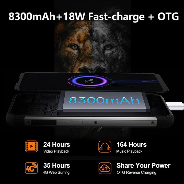 Actual product image Oukitel WP17 (128 GB, Noir, 6.78")