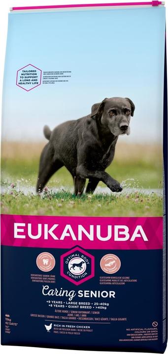 Eukanuba Mangime completo per cani anziani di razza grande (oltre i 9 anni) 15 kg (Senior, 15000 g)