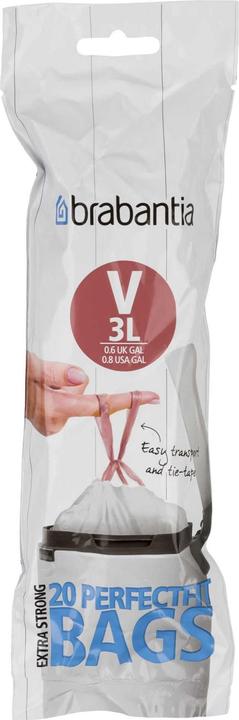 Productafbeelding Brabantia PerfectFit afvalzak V 3 liter (20 x, 3 l)
