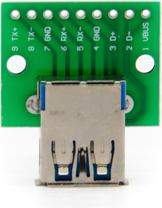 Actual product image Purecrea USB 3.0 socket DIP Breakout Board