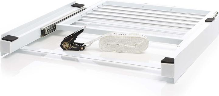Actual product image Wiltec Intermediate installation frame Towel holder Connecting frame Dryer Washing machine