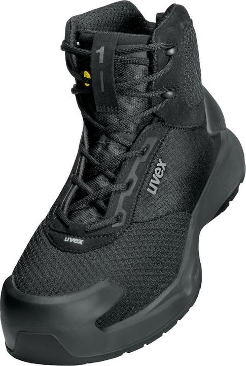 Uvex Safety uvex 1 x-craft boot S1 PL 68012 black width 11 size 45 (S1P, 45)