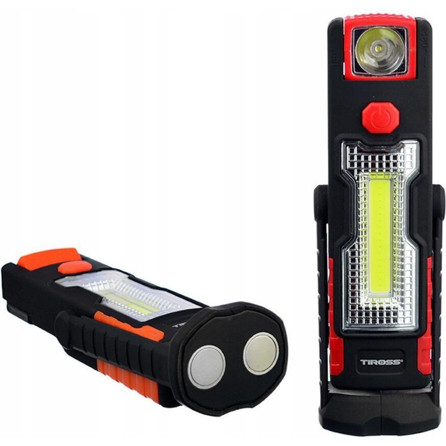MGA, Torcia, TIROSS LATARKA WIELOFUNKCYJNA 1W+3W COB LED TS1842 (5 cm)