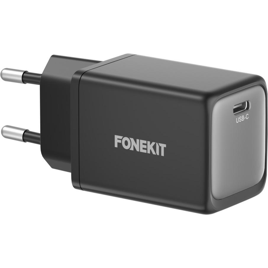 FoneKit 45W PD Wall Charger, USB-C, black (45 W), USB Ladegerät, Schwarz