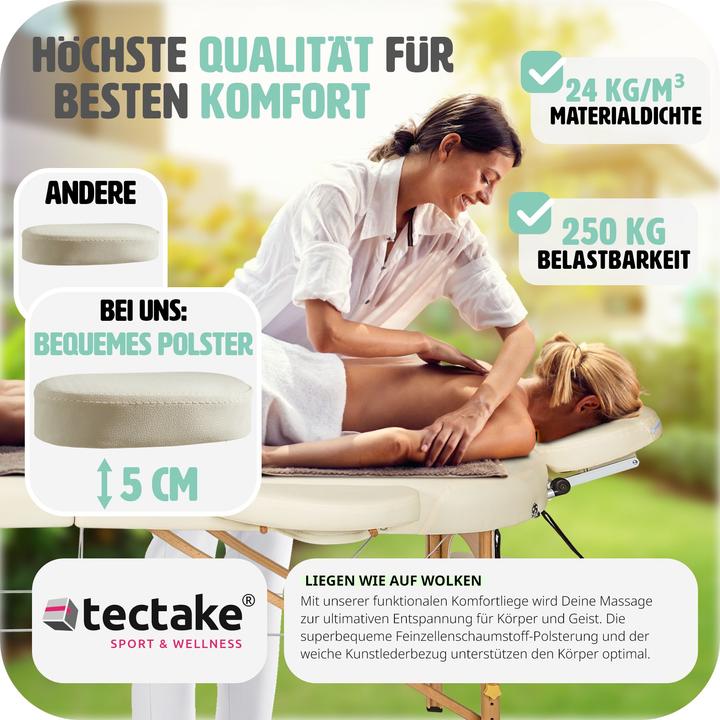 Actual product image tectake Massage table Sawsan
