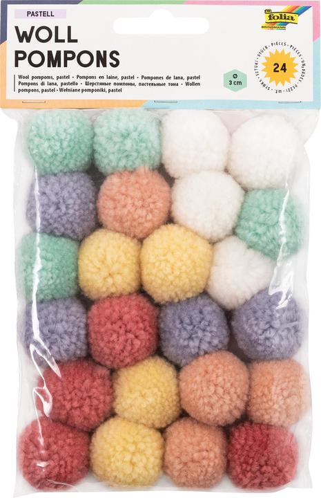 Actual product image Folia Wool pompoms