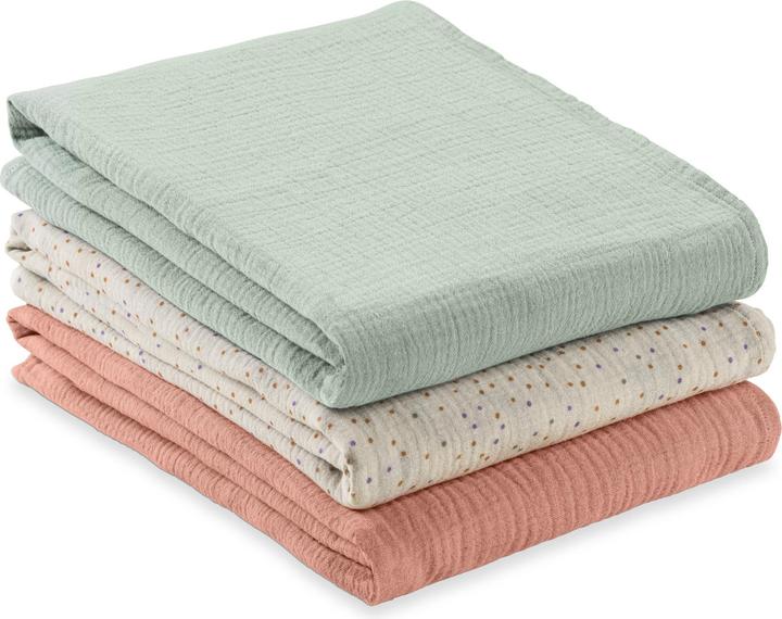 Hauck Cuddle N Clean 3Set Sage/Beige Dots/ Cork (80 cm, 80 cm)