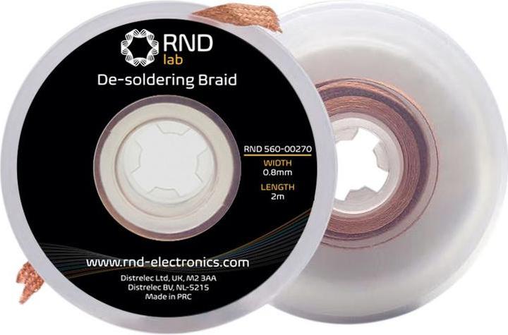Produktbild RND Entlötlitzen 2m 0.8mm (Entlötlitze)