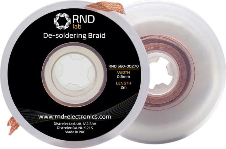 RND Entlötlitzen 2m 0.8mm (Entlötlitze)