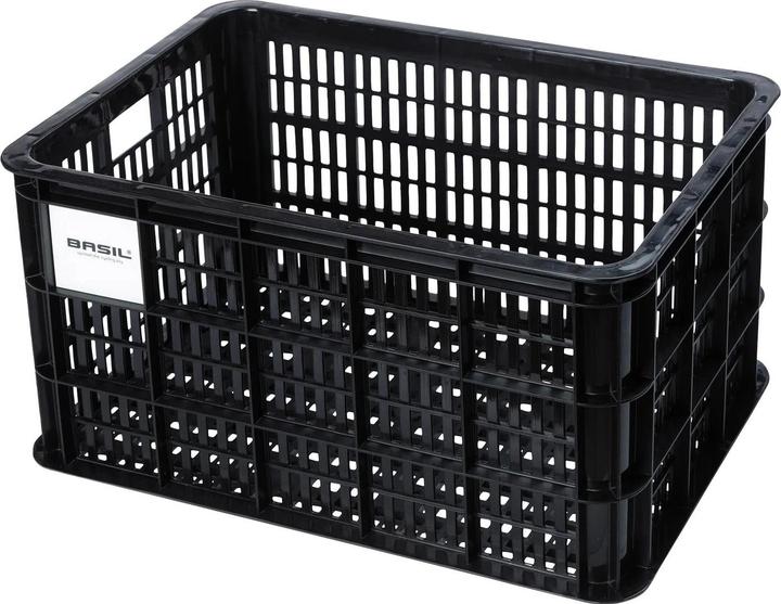 Basil box bici L 40L, plastica riciclata, noir (40 l)