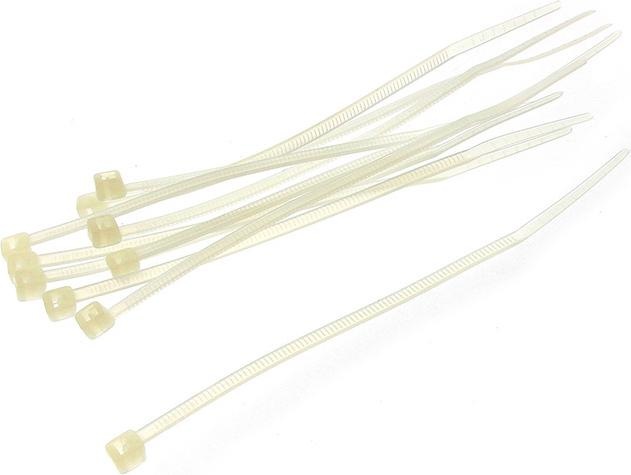 Actual product image InLine ® Cable ties, length 100 mm, width 2.5 mm, natural, 100 pieces (Plastic cable ties, 100 mm, 100 pcs.)