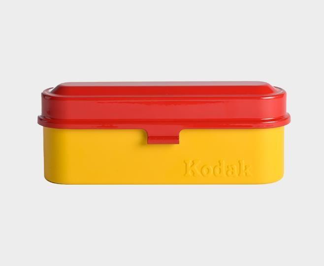 Actual product image Kodak Metal box for films 135 yellow/red