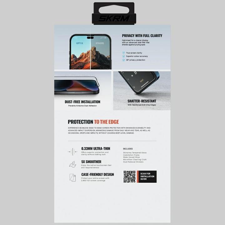 Produktbild Skinarma Privacy tempered glass for iPhone 17 privacy