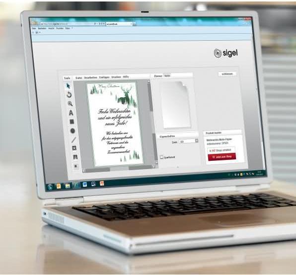 Actual product image Sigel Christmas Forest (90 g/m², 25 x, A4)