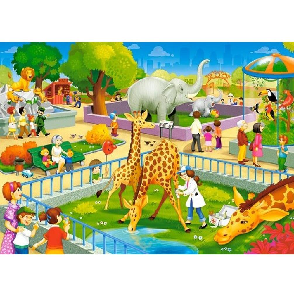 Thumbnail - Castorland Zoo Visit, Puzzle 60 Teile (60 Teile)