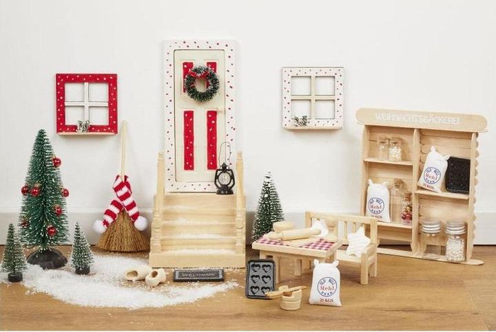 Produktbild Hobby Fun Mini-Utensilien Holzschuhe Hellbraun