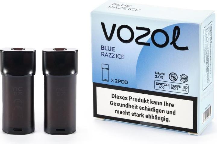 Vozol Switch 600 POD, Blue Razz ICE (Bilberry)