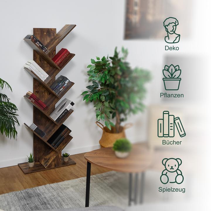 Produktbild Relaxdays Bücherregal (51 x 25 x 138 cm)