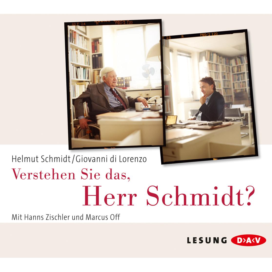 Verstehen Sie Das,Herr Schmid, Hörbücher von Giovanni di Lorenzo, Helmut Schmidt