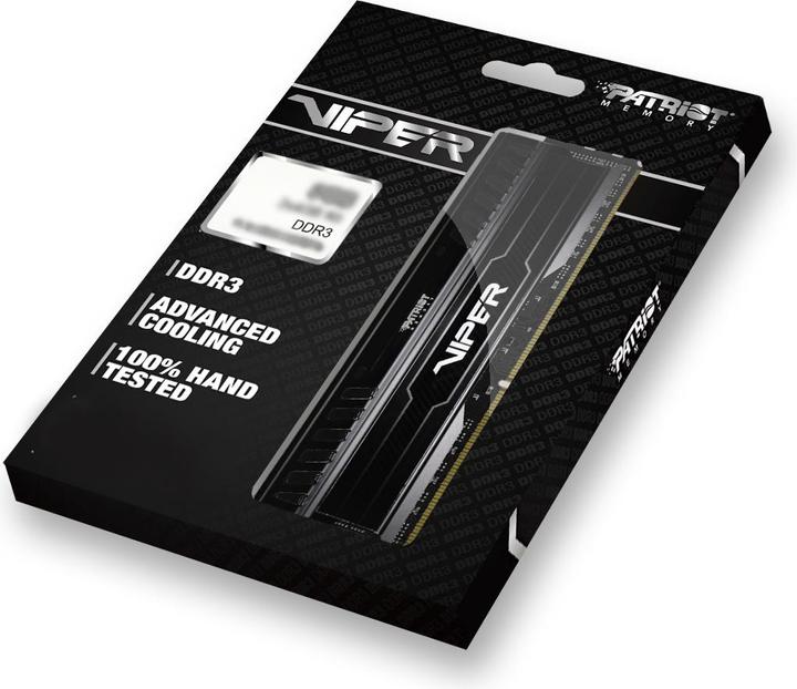 Actual product image Patriot Viper 3 Series Black Mamba Edition (2 x 4GB, 1600 MHz, DDR3-RAM, DIMM)
