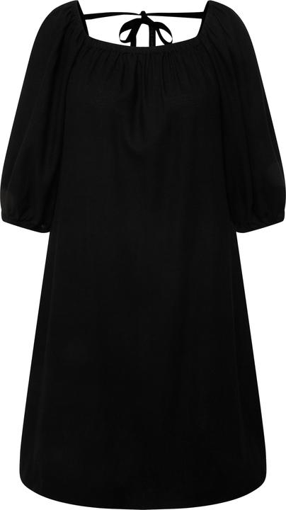 Actual product image Ulla Popken Tie Back 3/4 Sleeve Midi Dress (50, 52)