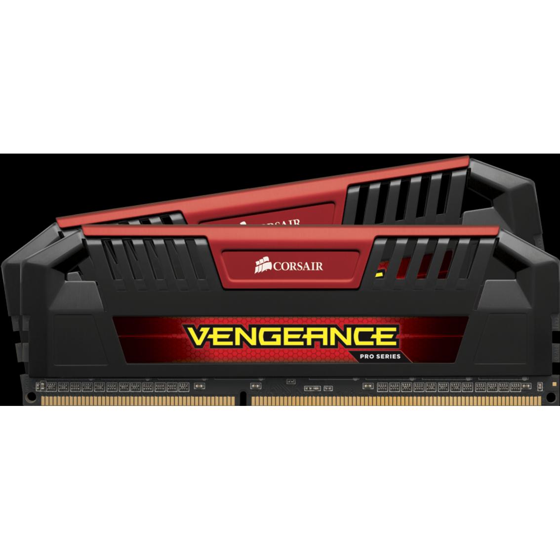 Corsair Vengeance Pro (2 x 8GB, 1600 MHz, DDR3-RAM, DIMM), RAM, Schwarz, Rot
