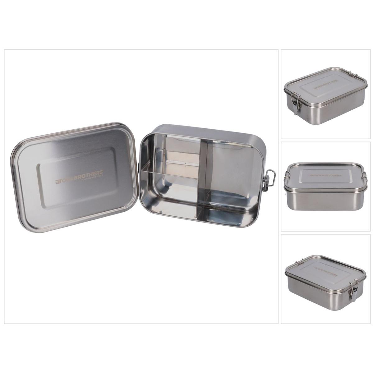 Tool Brothers Brotdose, Lunchbox, Silber