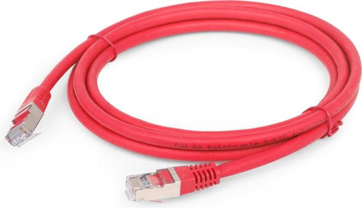 Image du produit Gembird PP6A-LSZHCU-R-3M Câble réseau rouge Cat6a S/FTP (S-STP) (S/FTP, CAT6a, 3 m)