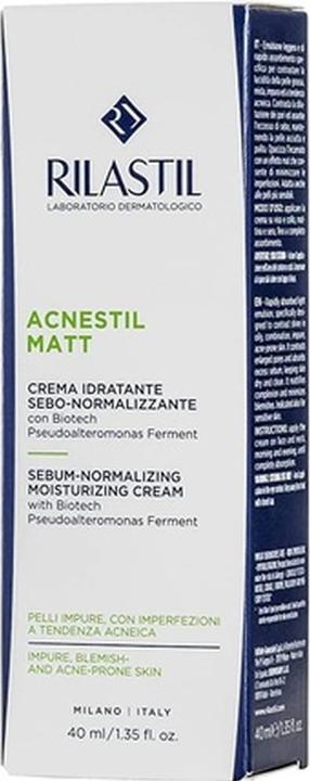 Actual product image Rilastil Acnestil Matifying Moisturizing Cream Sebum-Normalizing 40ml (40 ml, Face mist)
