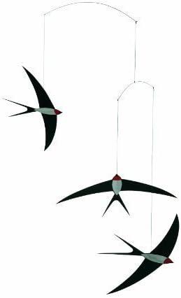 Flensted Mobiles Mobile: 3 fliegende Schwalben