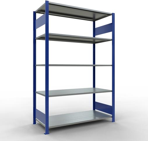 Immagine prodotto Schulte Lagertechnik Sistema di scaffalature di base senza viti MULTIplus150 con ripiani di lunghezza