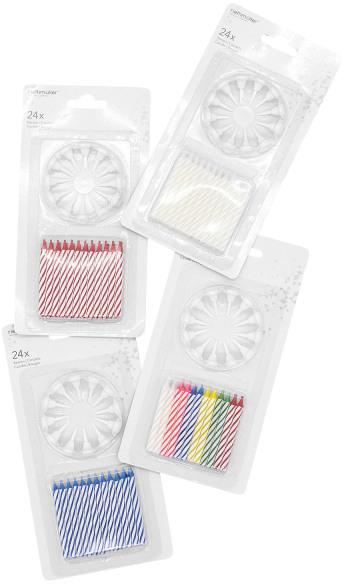 Image du produit Riethmüller 24 bougies d'anniversaire (24 x)