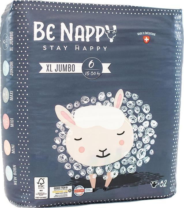 Image du produit Be Nappy Couche-culotte (Taille 6, Pack semi-mensuel, 128 pcs)