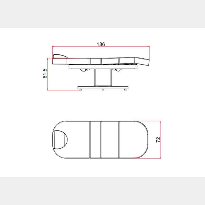 Produktbild Alpeda Lyre Basic Treatment Bed (3 Motors)(p.p.)