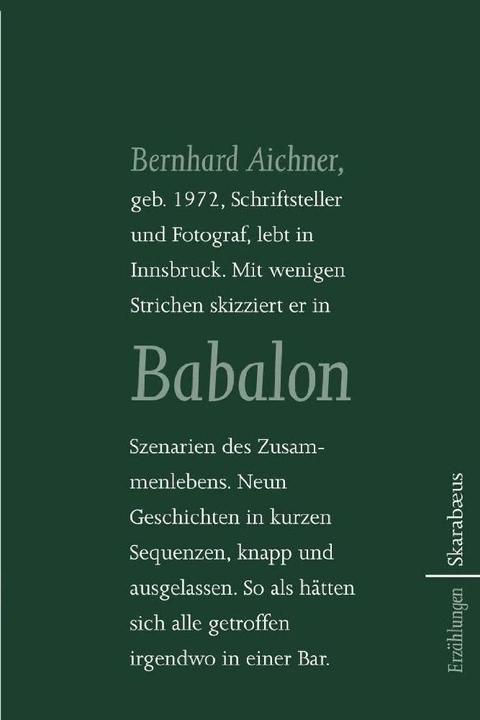 Produktbild Babalon (Deutsch, Bernhard Aichner, 2009)