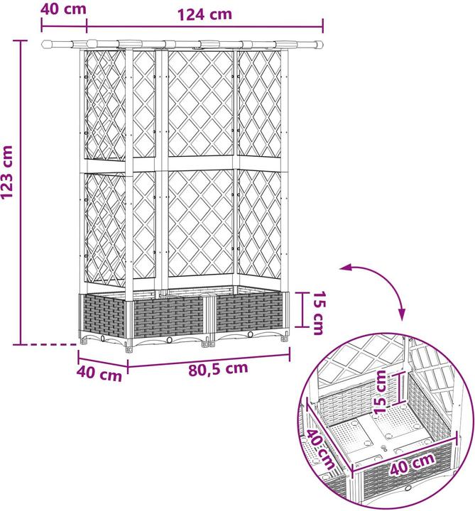 Image du produit vidaXL Hochbeet