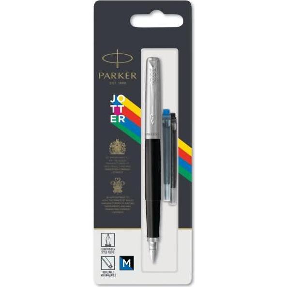 Thumbnail - Parker, Schreibstifte, Füller JOTTER Originals C.C. M Bl/SW 1er Blis (Schwarz, Edelstahl, 1 x)